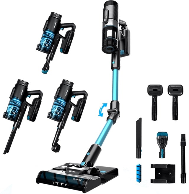 Лучший аккумуляторный пылесос: как выбрать подходящую модель - Cecotec Conga Rockstar 1500 Ray Ergowet Animal