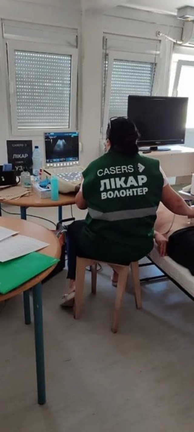 Выездной прием врачей прошел в модульном городке Чернобаевской громады