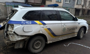 Вражеский дрон атаковал полицейский автомобиль – пострадали трое правоохранителей