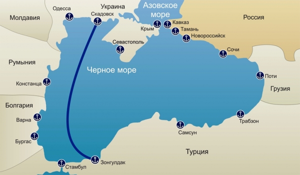 Турецкий паром прибыл в Скадовск