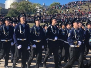 Первокурсников морской академии в курсанты посвящал сам президент