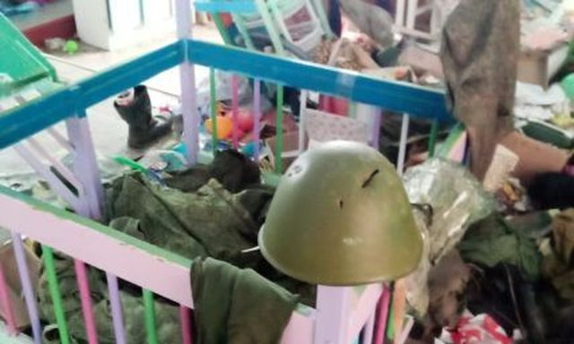 Оккупанты устроили в детском саду военный госпиталь