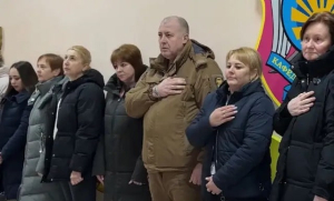 Группа госслужащих Херсонской ОВА прошла военную подготовку