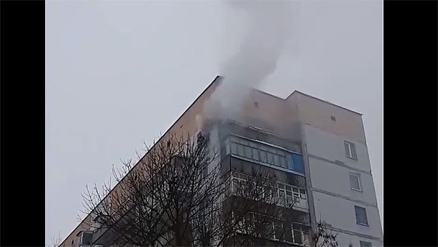 В Новой Каховке произошел пожар - сгорела кухня на 9-ом этаже