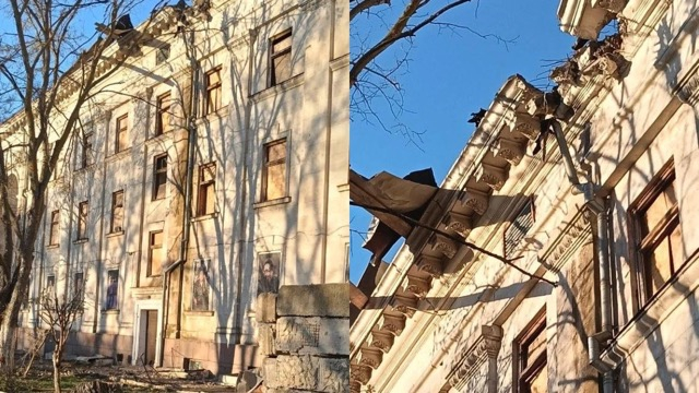 Областной драмтеатр снова попал под обстрел российских войс