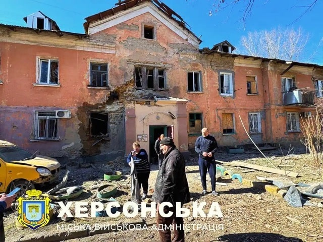 В течение одного дня в Херсоне от ударов дронов пострадали семеро мирных жителей