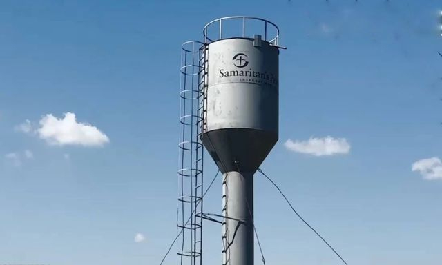 В поселке Калиновском установили новую водонапорную башню