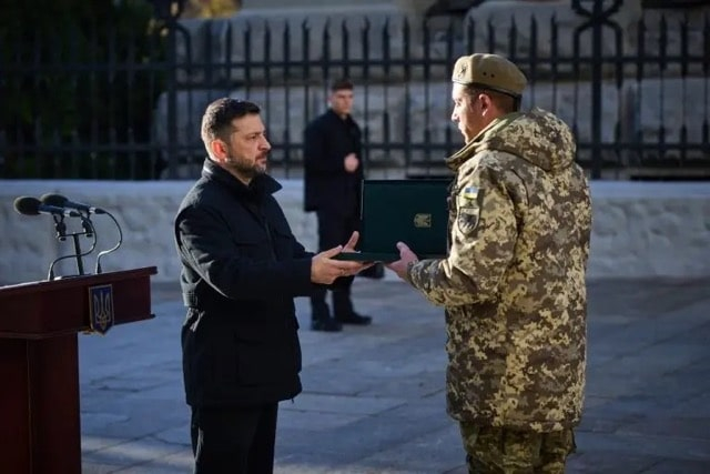 Младший сержант из Кочубеевской громады награжден «Крестом боевых заслуг»