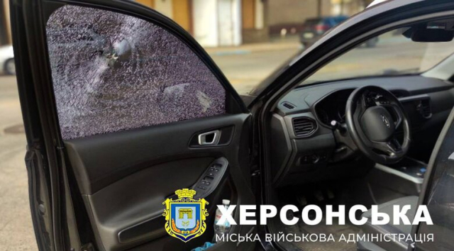 Вражеский дрон атаковал служебный медицинский автомобиль