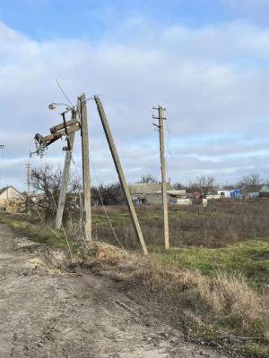 Еще в двух селах Херсонщины возобновлена подача электроэнергии