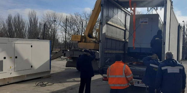 Херсонский горводоканал получил три мощных генератора