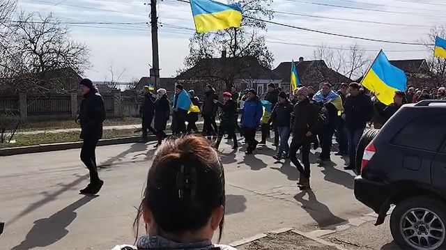 К протестам против оккупантов присоединилась Белозерка