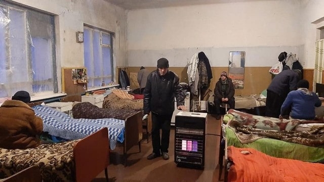 В Херсонском приюте для бездомных до сих пор нет отопления