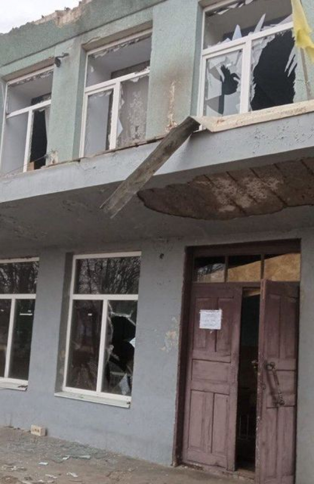 Россияне атаковали дроном «Пункт несокрушимости» в селе Новоалександровской громады