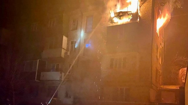 Во время пожара в Херсоне погиб мужчина