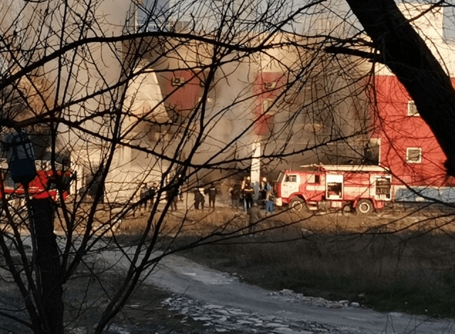 В областном центре горел ТЦ «Европорт»