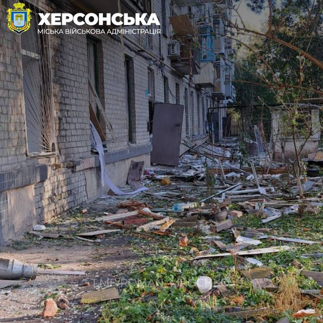 Враг сбросил по правобережной Херсонщине рекордное количество авиабомб