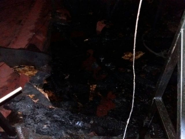В доме народного депутата сгорела крыша