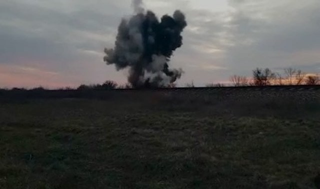 Украинские партизаны подорвали железнодорожную колею