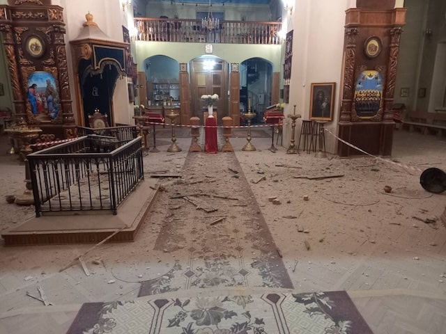 В канун Рождества враг нанес удар по Греко-Софиевскому храму в Херсоне