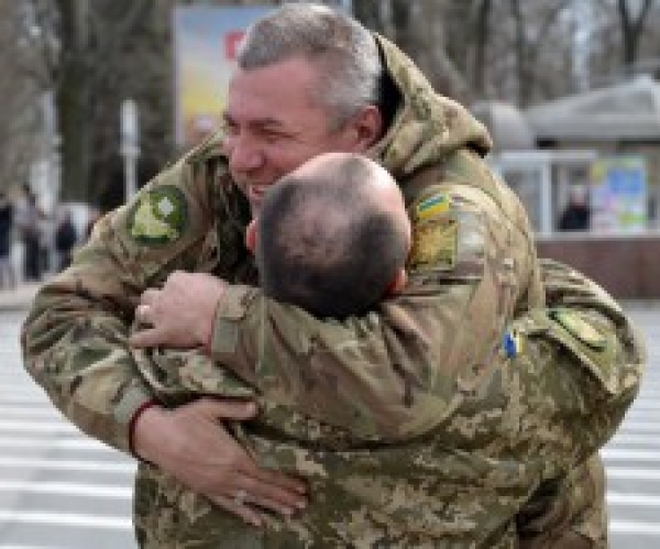 Первые демобилизованные уже в Херсоне