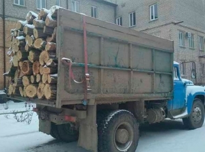 Возле Каховской ГЭС полицейские обнаружили грузовую машину с древесиной