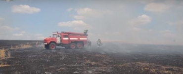 В Новотроицком районе горела озимая пшеница
