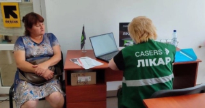 Мобильная команда врачей ОО «Casers» оказывает помощь жителям правобережья