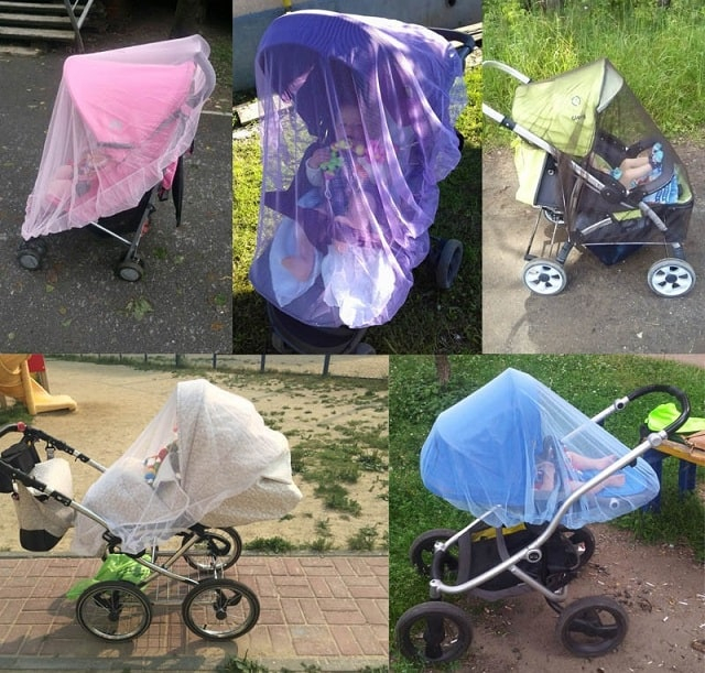 Зачем нужна москитная накидка на коляску